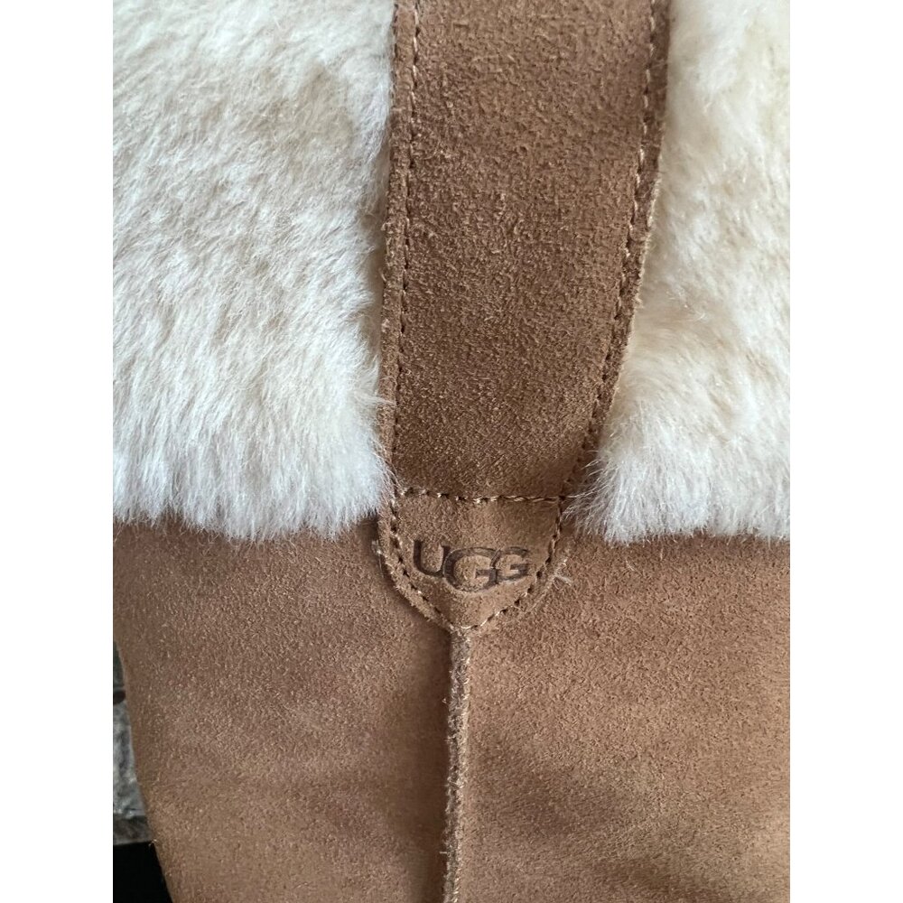 UGG Women's Suhenny Tall Chestnut Suede Boots 7 - Picture 2 of 8